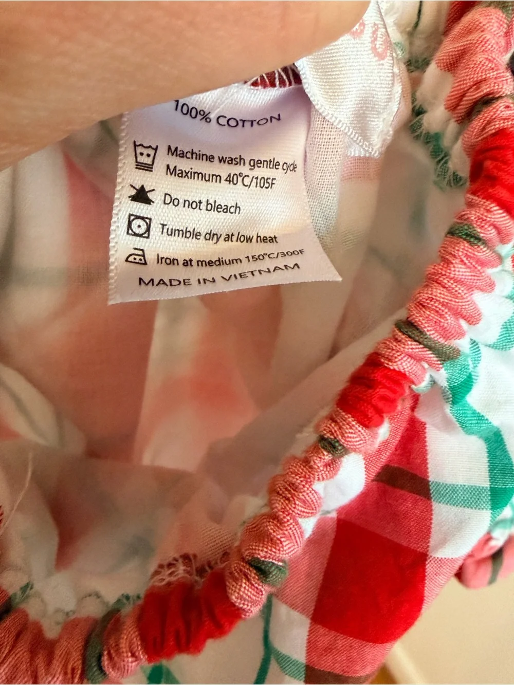 Cecil and Lou Toddler Christmas Plaid Bloomers in Red & Green 3T